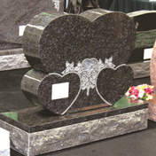 Kínai Xingyan Double Heart szobor művészet sírkő